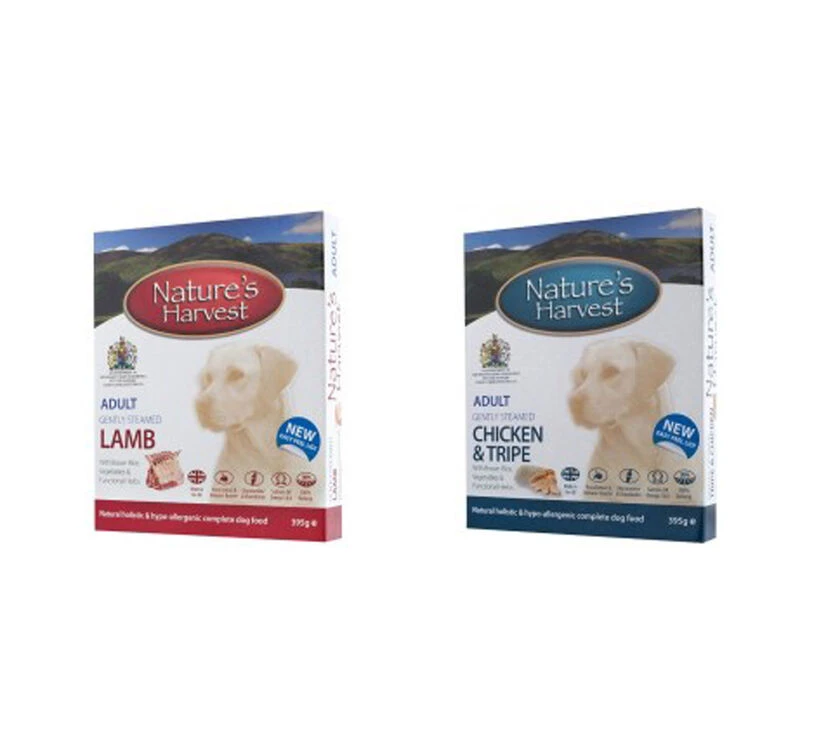 10 X 395g Adult Chicken & 10 X 395g Adult Lamb - Nature's Harvest Wet Dog Food 1 10 X 395g Adult Chicken & 10 X 395g Adult Lamb - Nature's Harvest Wet Dog Food