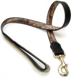Vital Pet Products Fox Leather Dog Lead Brown