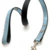 Vital Pet Products Leather Lead Light Blue Bones 15mm X 100cm