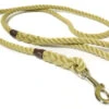 KJK Ropeworks Clip & Ring Clip Natural Beige Rope Lead