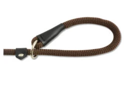 Ancol Timberwolf Rope Slip Lead Chocolate Brown 12mm X139cm