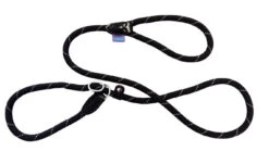 Dog & Co Mountain Rope Slip Lead Black/Grey 150cm