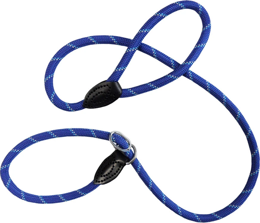 Dog & Co Mountain Rope Slip Lead Blue Reflective 150cm 1 Dog & Co Mountain Rope Slip Lead Blue Reflective 150cm