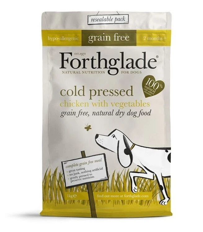 Forthglade Dog Cold Pressed Dry Dog Food Chicken - Grain Free 1 Forthglade Dog Cold Pressed Dry Dog Food Chicken - Grain Free
