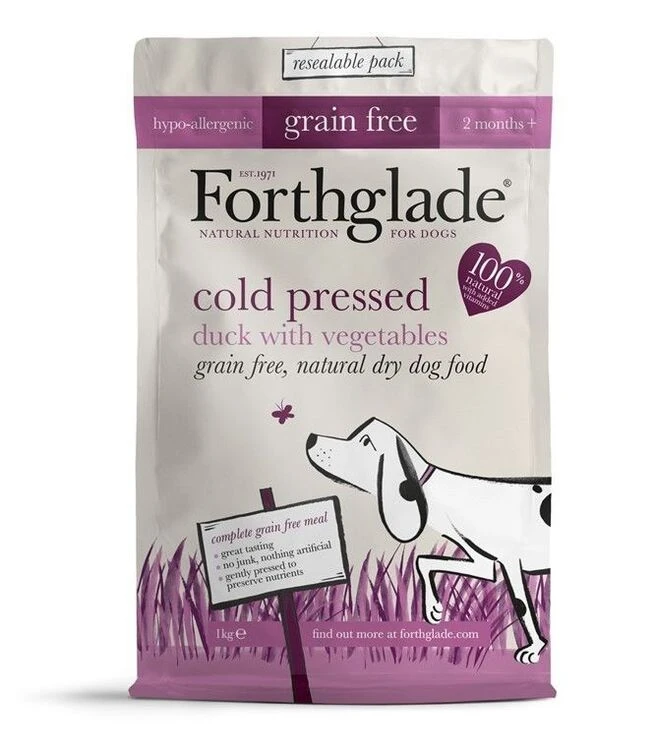 Forthglade Dog Cold Pressed Dry Dog Food Duck - Grain Free 1 Forthglade Dog Cold Pressed Dry Dog Food Duck - Grain Free