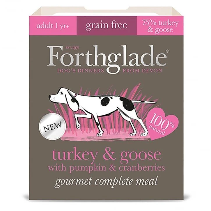 7 X 395g Forthglade Gourmet Grain Free Turkey & Goose W/pumpkin & Cranberry 1 7 X 395g Forthglade Gourmet Grain Free Turkey & Goose W/pumpkin & Cranberry