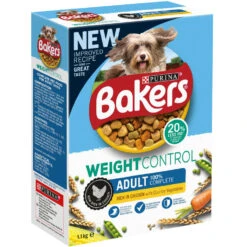 Bakers Adult Weight Control Dog Food Rich In Chicken With Country Vegetables