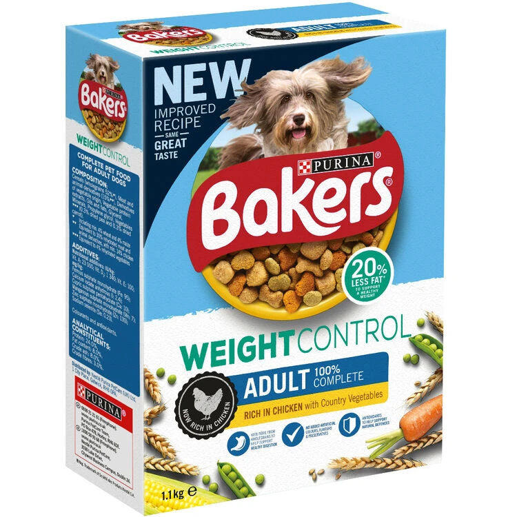 Bakers Adult Weight Control Dog Food Rich In Chicken With Country Vegetables 1 Bakers Adult Weight Control Dog Food Rich In Chicken With Country Vegetables