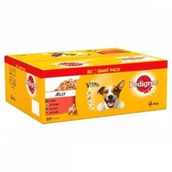 80 100g X PEDIGREE Dog Pouches Mixed Selection In Jelly Mega Pack