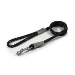 Ancol Viva Reflective Rope Lead Black