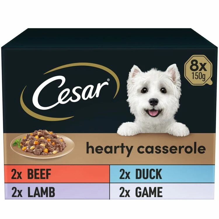 Cesar Hearty Casserole Mixed Selection Wet Dog Food 2 Cesar Hearty Casserole Mixed Selection Wet Dog Food - Image 2
