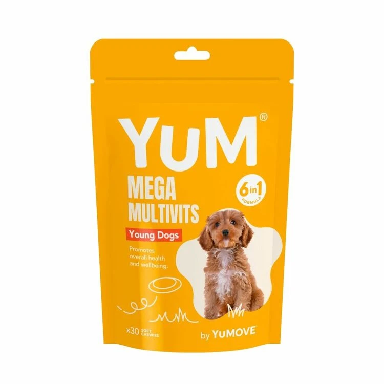 Yum Mega Multivits 6in1 Young Dog Pack Of 30 1 Yum Mega Multivits 6in1 Young Dog Pack Of 30