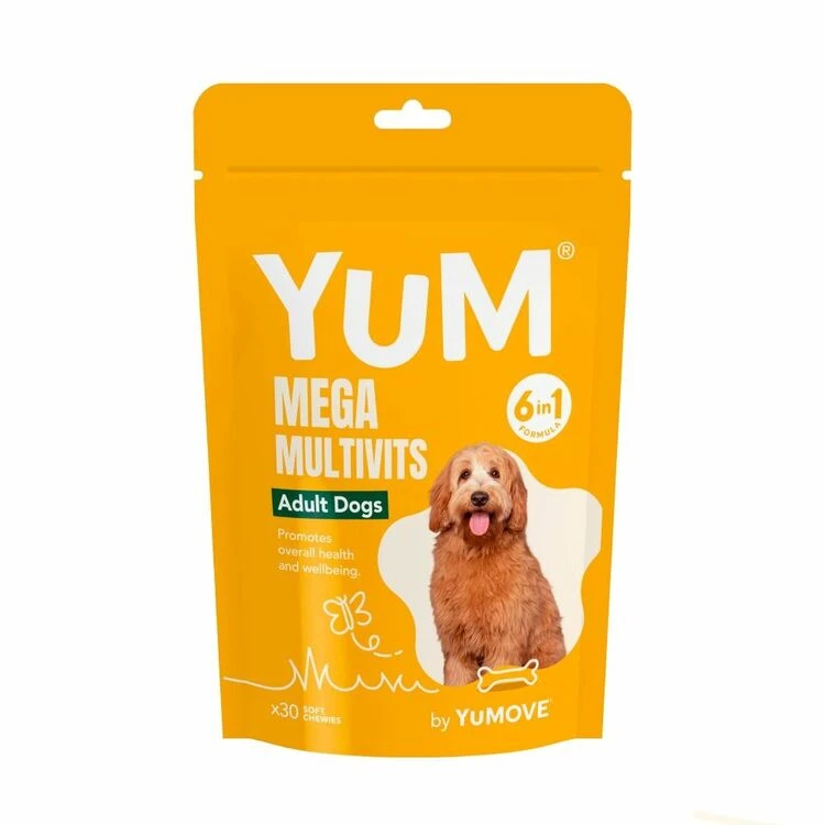 Yum Mega Multivits 6in1 Adult Dogs Pack Of 30 1 Yum Mega Multivits 6in1 Adult Dogs Pack Of 30