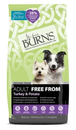 Burns Adult Free From Turkey And Potato Dog Food 10 Burns Adult Free From Turkey And Potato Dog Food -Cheap Bowls And Food Store Free From Adult Turkey 12kg
