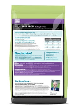 Burns Adult Free From Turkey And Potato Dog Food 9 Burns Adult Free From Turkey And Potato Dog Food -Cheap Bowls And Food Store Free From Adult Turkey 6kg reverse