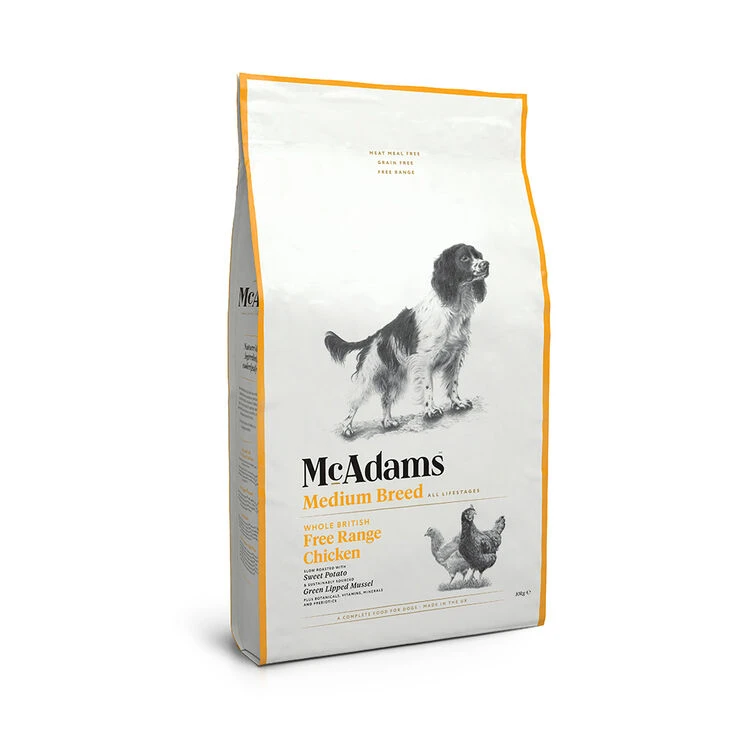 McAdams Free Range Chicken Medium Breed Dry Dog Food 3 McAdams Free Range Chicken Medium Breed Dry Dog Food - Image 3