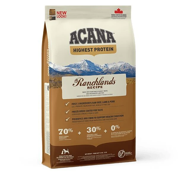Acana Regionals Ranchlands Dry Dog Food 1 Acana Regionals Ranchlands Dry Dog Food