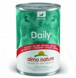 24 X Almo Nature Daily With Beef Wet Dog Food 400g