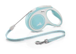 Flexi New Comfort Retractable Cord Dog Lead Light Blue