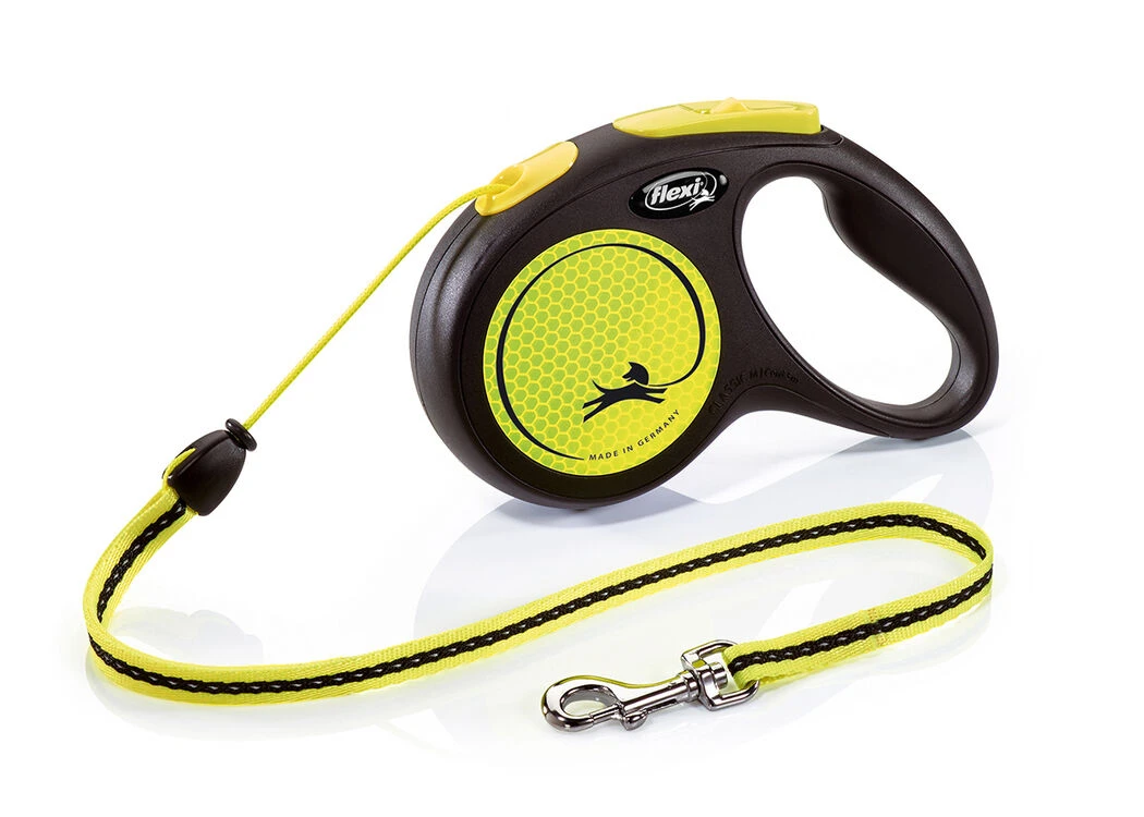 Flexi New Neon Hi Vis Retractable Cord Lead 1 Flexi New Neon Hi Vis Retractable Cord Lead