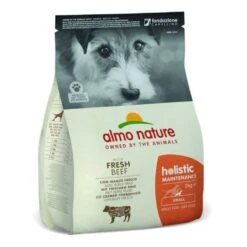 3 X Almo Nature Holistic Maintenance With Fresh Beef Small Dog Food 2kg
