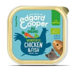 11 X Edgard & Cooper Dog Wet Cup Chicken & Salmon 150g