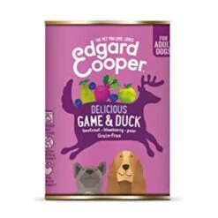 6 X Edgard & Cooper Dog Wet Tin Game & Duck 400g
