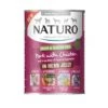 12 X Naturo Adult Pork & Chicken In Jelly Can 390g