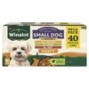 40 X Winalot Small Wet Dog Food Pouches Mixed In Gravy 100g