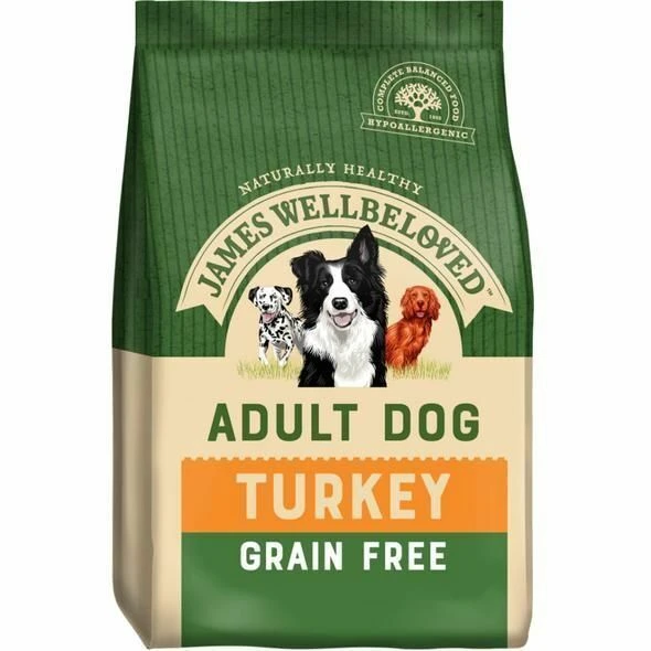 James Wellbeloved Grain-Free Turkey & Veg Adult Dry Dog Food 1 James Wellbeloved Grain-Free Turkey & Veg Adult Dry Dog Food